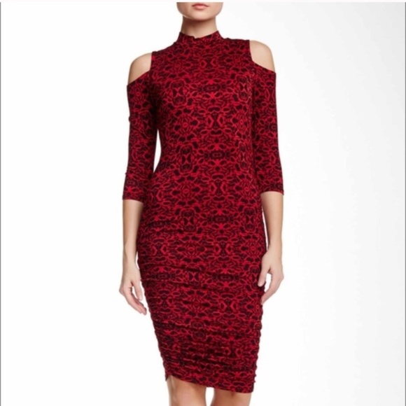 NWT Jessica Simpson Montana Cold Shoulder Dress - Picture 1 of 6